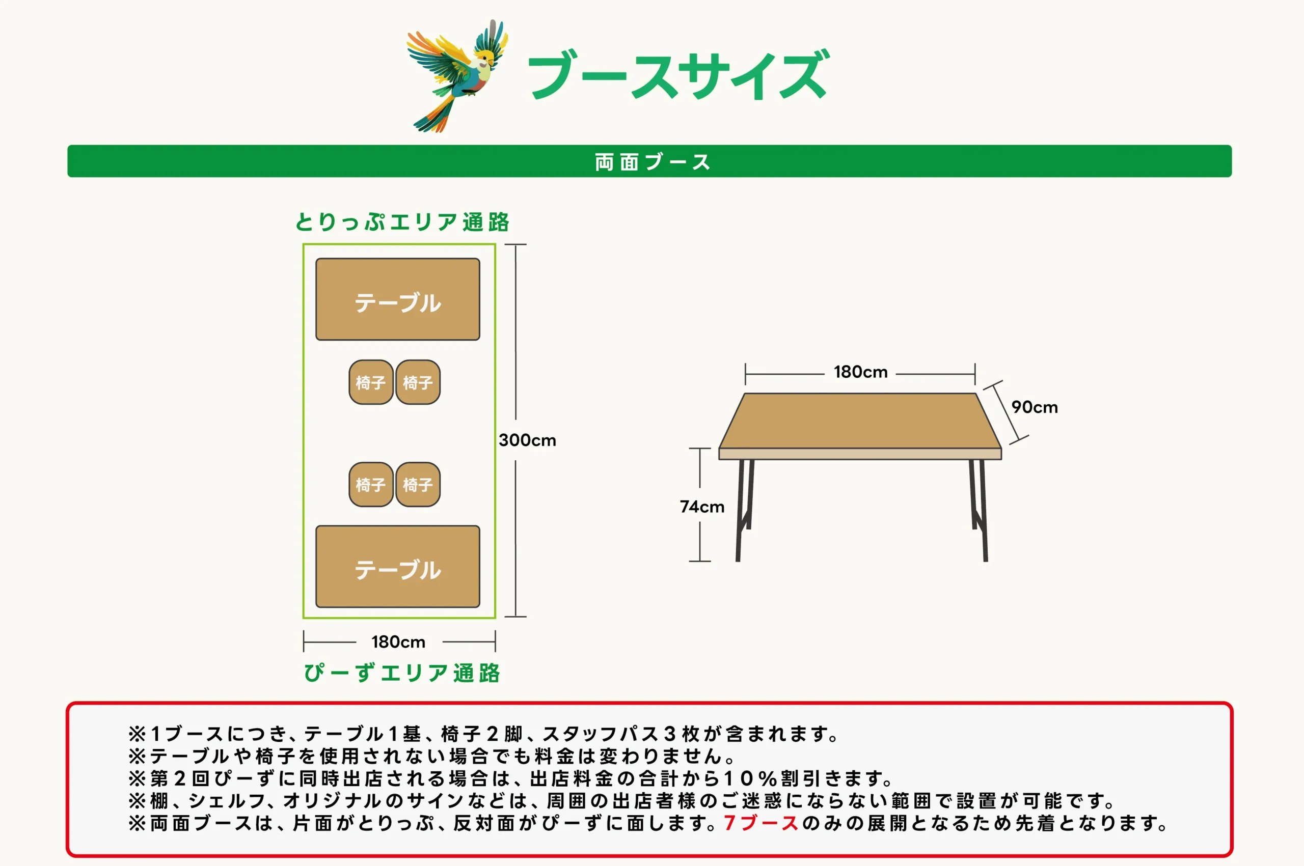 ブースサイズ２